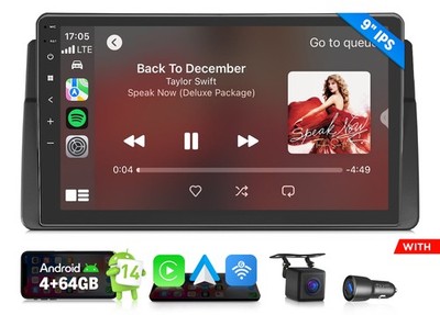 Eonon E46X7A Android 14 4+64 Autoradio BMW E46 Navi kabellos CarPlay IPS Display