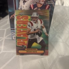 2025 Topps Chrome Football Drake Maye Power Players #PP-10 Patriots