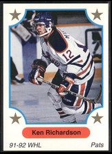 1991-92 7th Inning Sketch WHL #230 Ken Richardson