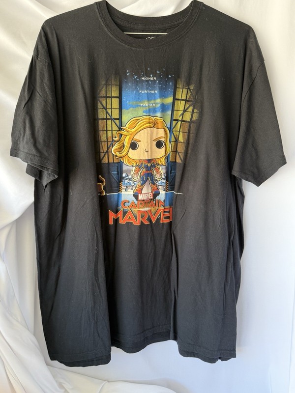 CAPTAIN MARVEL FUNKO POP HIGHER FURTHER FASTER T-SHIRT - SIZE 2xL