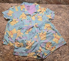 Pokemon Girls Pajamas - Short Sleeve Top and Shorts set