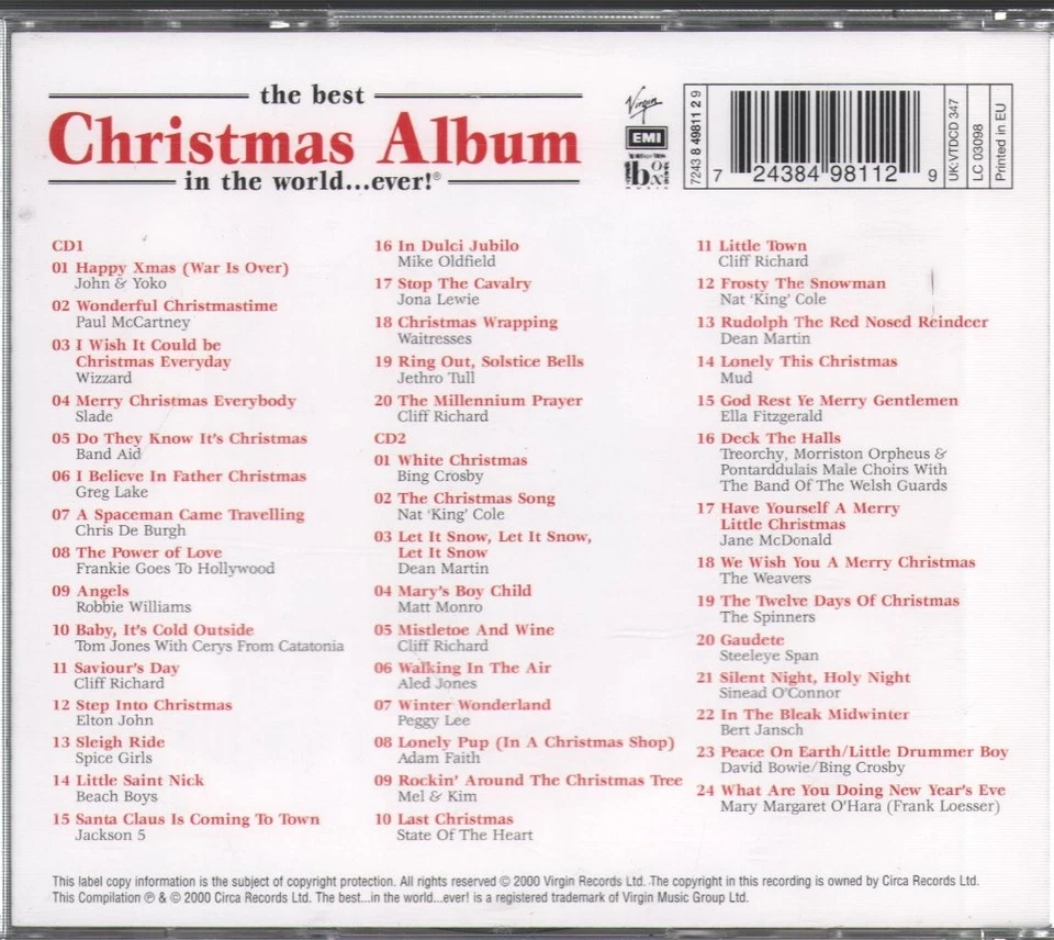 Various Artists Best Christmas Album In the World...ever! New Edition double CD - Bild 2 von 2