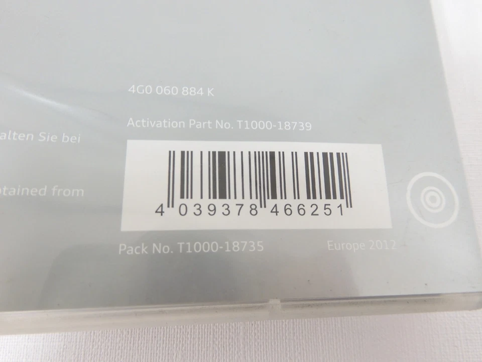 (C42) 4G0060884K Orig. AUDI Digitale Strassenkarte Europa 2012 MMI Navigation - Bild 3 von 3