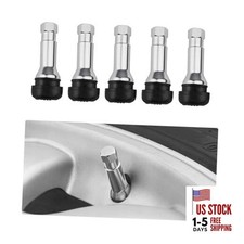 5 Pcs Tr413ac Tire Valve Stems Chrome Rubber Tubeless Valve Stems Suit Black 5 Pcs Tr413ac Tire Valve Stems Chrome Rubber Tubeless Valve Stems Suit Black