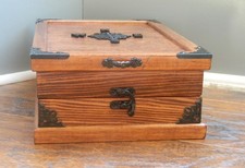 Custom, USA handcrafted all-purpose, stained wooden cases #7510