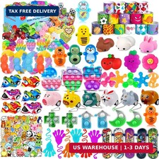 117 Pcs Party Favors for Kids 4-8 8-12, Pop Fidget Toys, Treasure Box Toys for C