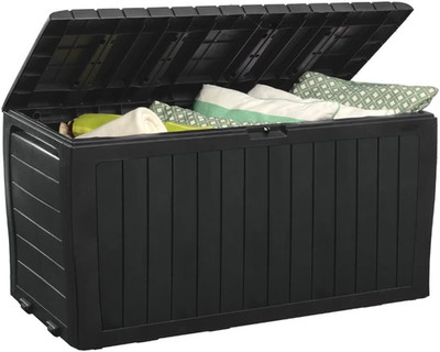 Marvel plus 71 Gallon Resin Deck Box-Organization and Storage for Patio Furnitur