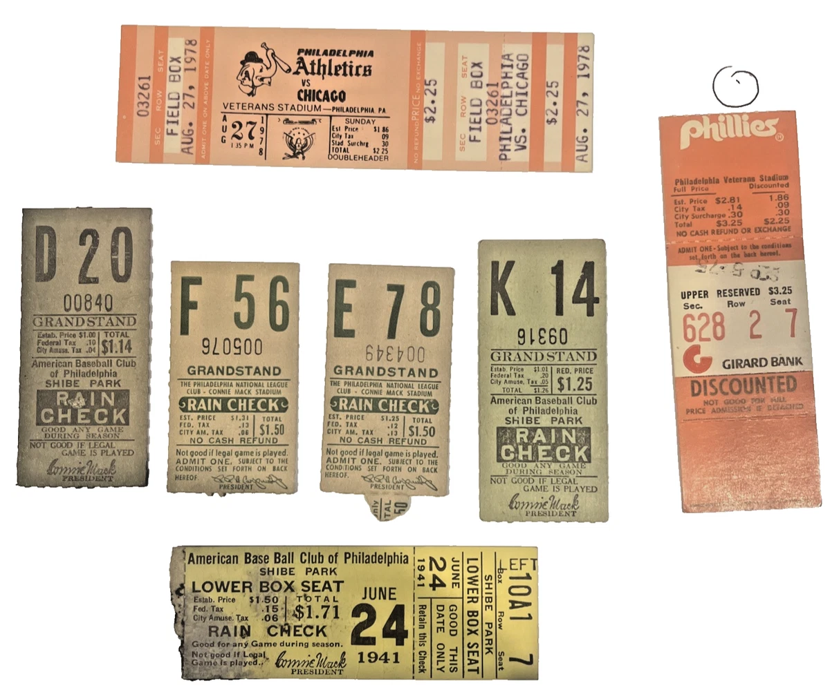 1940 Year Vintage Sports Ticket Stubs for sale | eBay