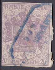 TIMBRE FRANCE FISCAUX IMPERIAL 20C. -OBL. B-VSCAN-