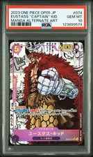 MANGA EUSTASS "CAPTAIN" KID One Piece OP05 Awakening/New Era Japanese 074 PSA 10