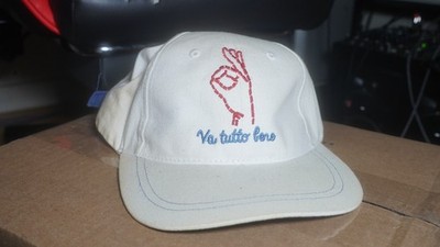 EATALY ALTI CIBI ITALIAN RESTAURANT VA TUTTO BENE CAP HAT WHITE ONE SIZE