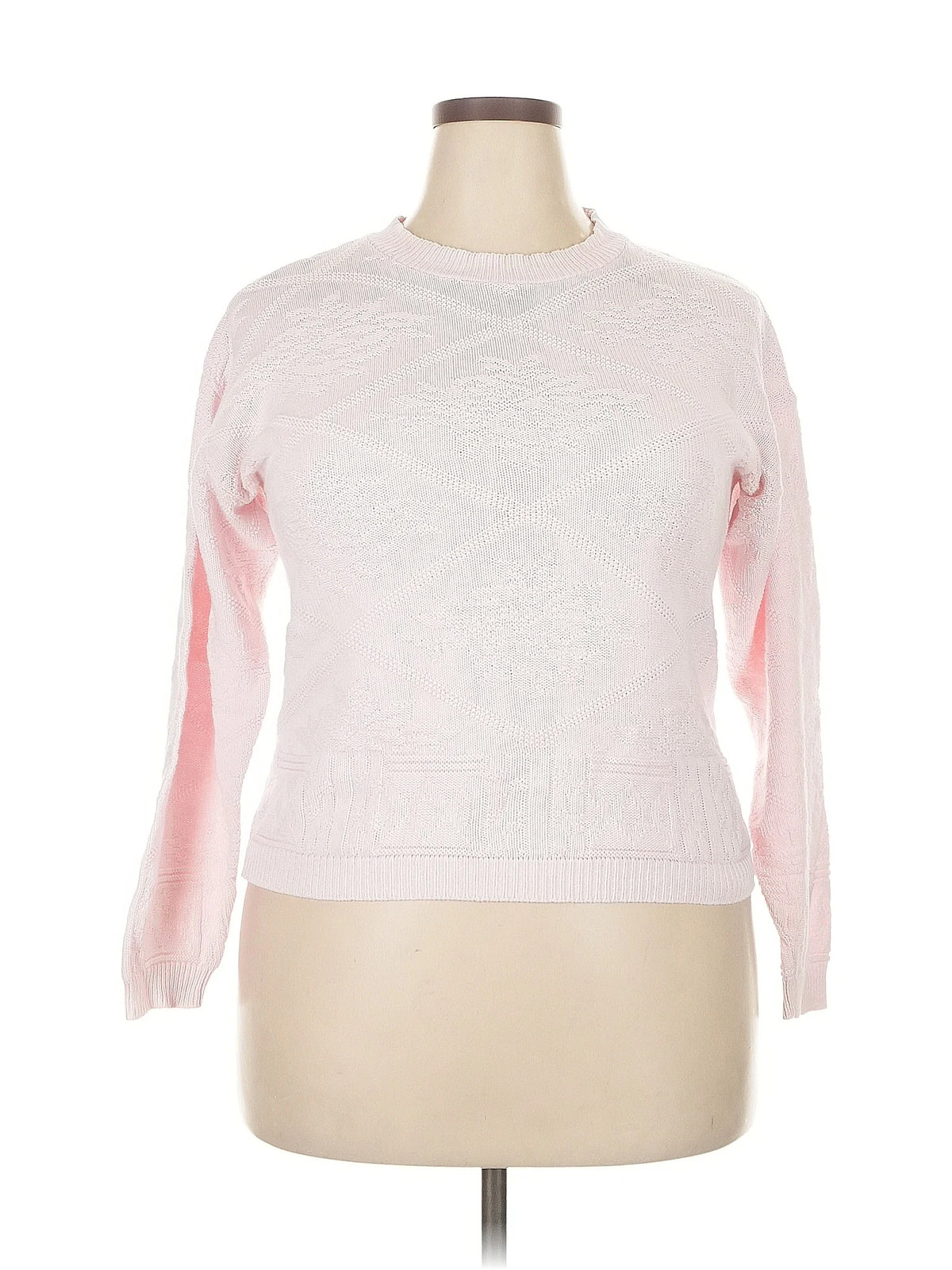 Classic Elements Women Pink Pullover Sweater XXL - image 1