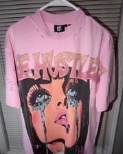 Life Hustlers Cry Me A River T-Shirt In Pink