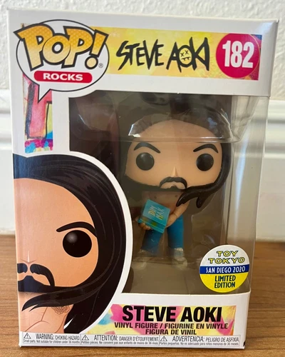Funko Pop Vinyl Rocks #182 STEVE AOKI SDCC 2020 Limited Edition Toy Tokyo