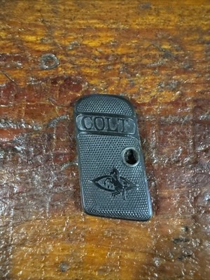 Early Original Colt 1908 Pocket .25ACP Grip. Left Side Grip Only.