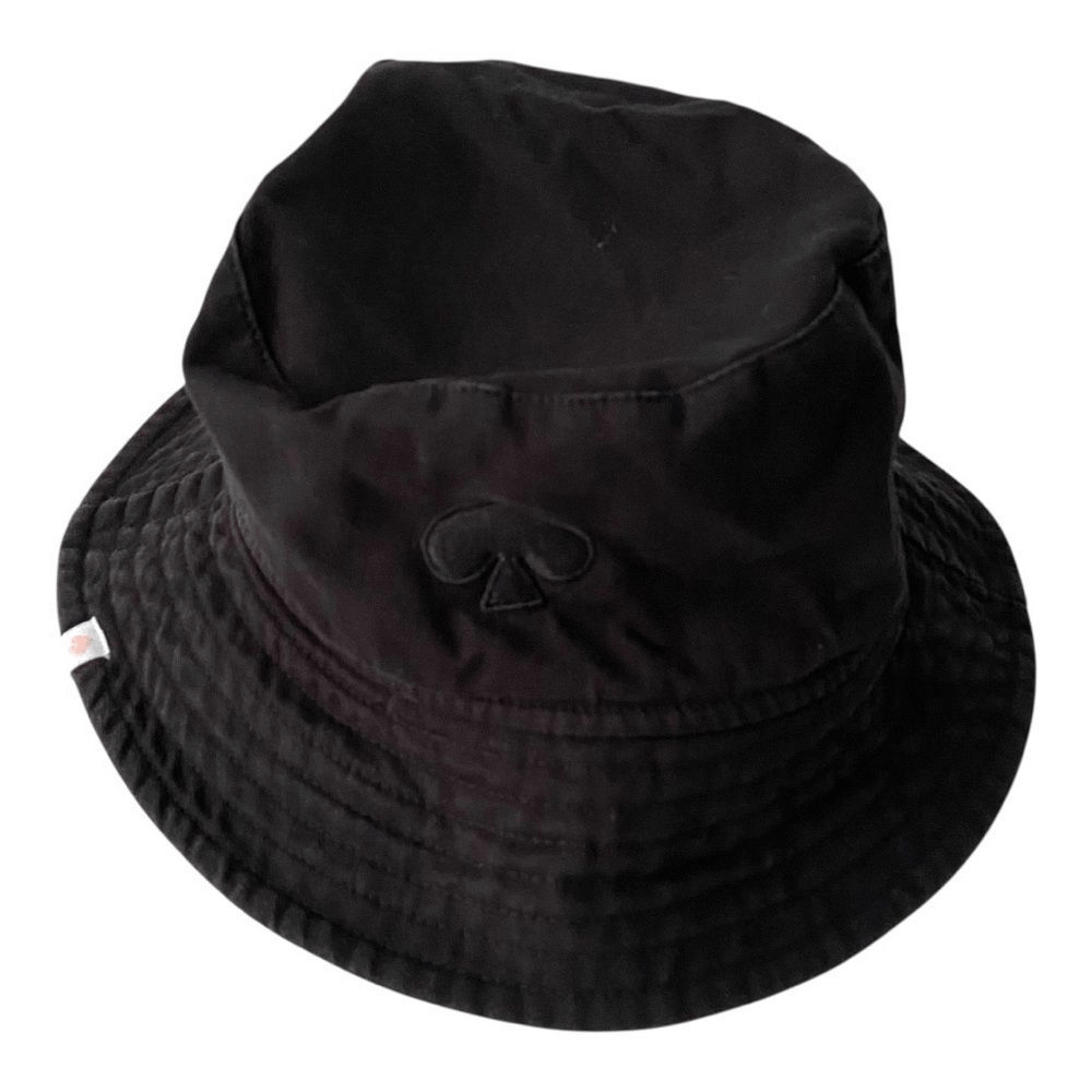 Kate Spade Black Spade Logo Bucket Hat in Black Size OS | eBay