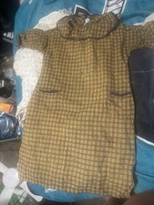 Vintage Children Girls Dress Handmade Smock Collared 1930s 