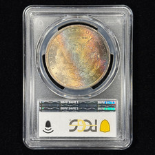 1884-CC $1 MS65 Toned Morgan Dollar - PCGS Gold Shield - Lovely Rainbow Toning