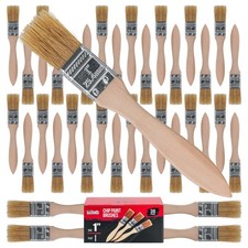 36 Pack - 1" Chip Paint Brushes Stain Glue Adhesives Touchups - 1 Inch Lot of 36