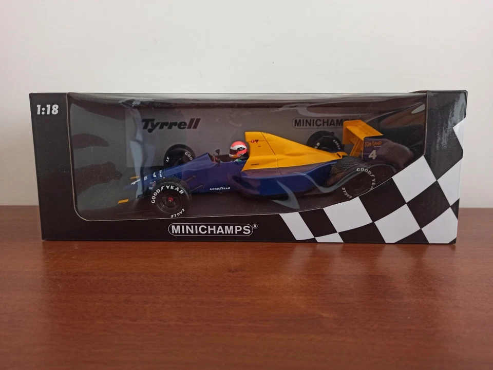 F1 Tyrrell Ford 018 GP Belgio 1989 Johnny Herbert - Minichamps 1:18 110891104 - Immagine 3 di 4