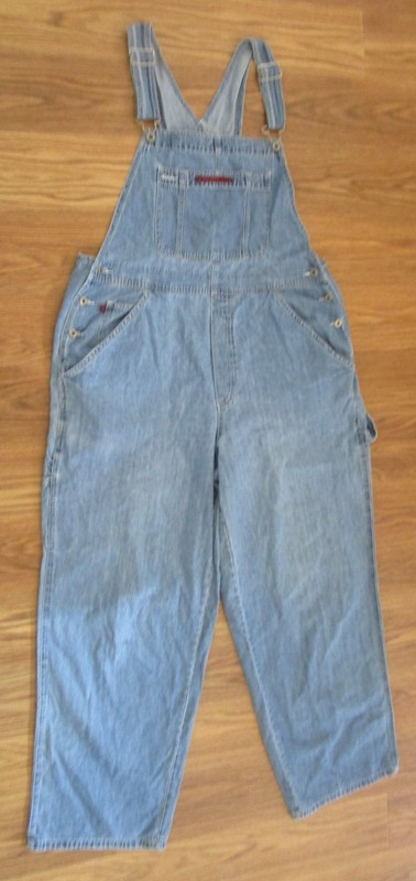 Old Navy Denim Overalls Womens Size XL Blue Adjustable Straps Casual Jeans
