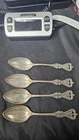 4 Towle old colonial sterling silver teaspoon 925  100g Lot #2