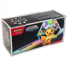Acrylic Display Case for Pokemon Surprise Box  (UV Protection, Made in USA)