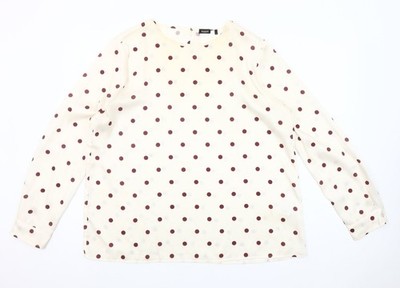 Basic-Bluse Damen UK-Größe 16 Emme Marella elfenbeinfarben