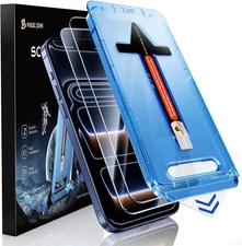 MAGIC JOHN 2 Pack for iPhone 17 17 Pro Max Plus tempered Glass Screen Protector