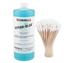 Brownells Oxpho-Blue Liquid Blue, Cold Bluing Solution 100 Cleaning swabs 32 oz
