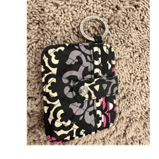 Vera Bradley Floral Multicolor Wristlet Wallet, ID Window, Key Ring