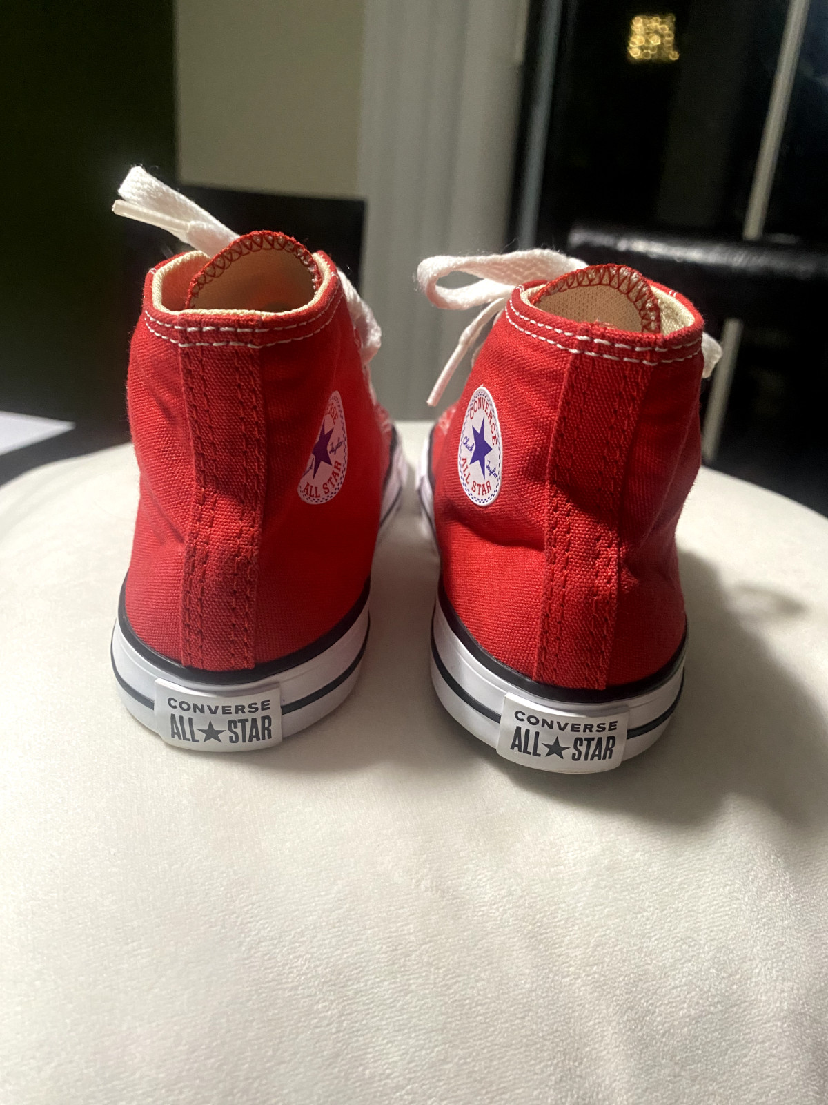 Converse All Star Chuck Taylor Sneakers Red Infant Toddler size 9 thumbnail 2