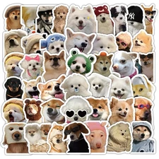 Cute Sticker personality abstract funny puppy graffiti stickers decorated phone