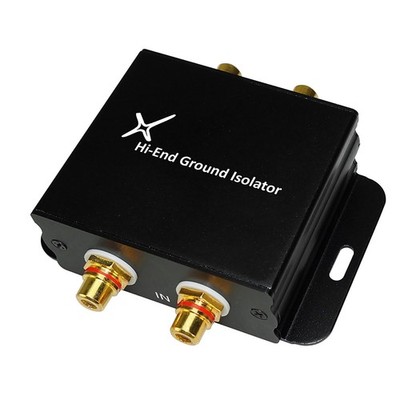 Portable Black Ground Loop Isolator for Car Audio Hi-Fi Systems 65042
