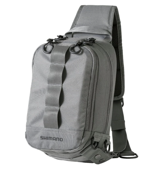 SHIMANO Fishing Bag Sling Shoulder Bag gray M size BS025T Japan eBay