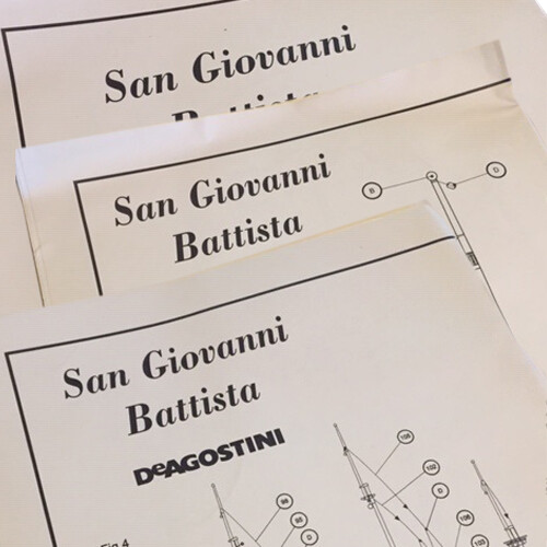 Satz Von Boards Bausatz DE AGOSTINI Für Seefahrt San Giovanni Battista - Bild 1 von 1