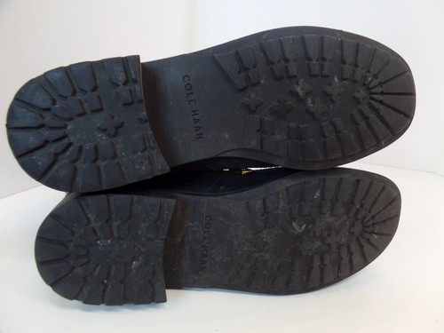 Cole Haan Quinney Womens 8.5 Black Waterproof Suede Fur Winter Snow Ankle Bootie - Picture 10 of 15