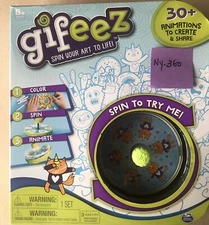 GIFEEZ SPIN YOUR ART TO LIFE! 30+ ANIMATIONS TO CREATE BY SPIN MASTER KIDS FUN 
