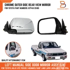 LH Chrome Wing Door Side Mirror Toyota Pickup LN85 LN95 LN106 4Runner Surf 88-97