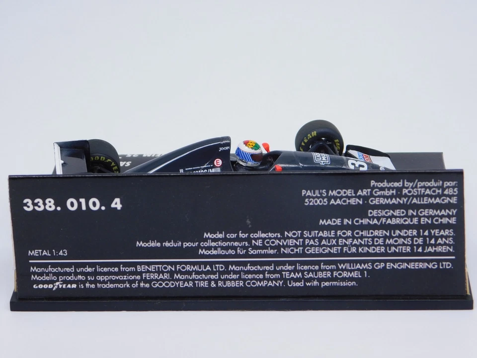 MINICHAMPS/Göde 1:43 Sauber Mercedes C12 J.J. Lehto 338.010.4 Formel 1 - Bild 4 von 4
