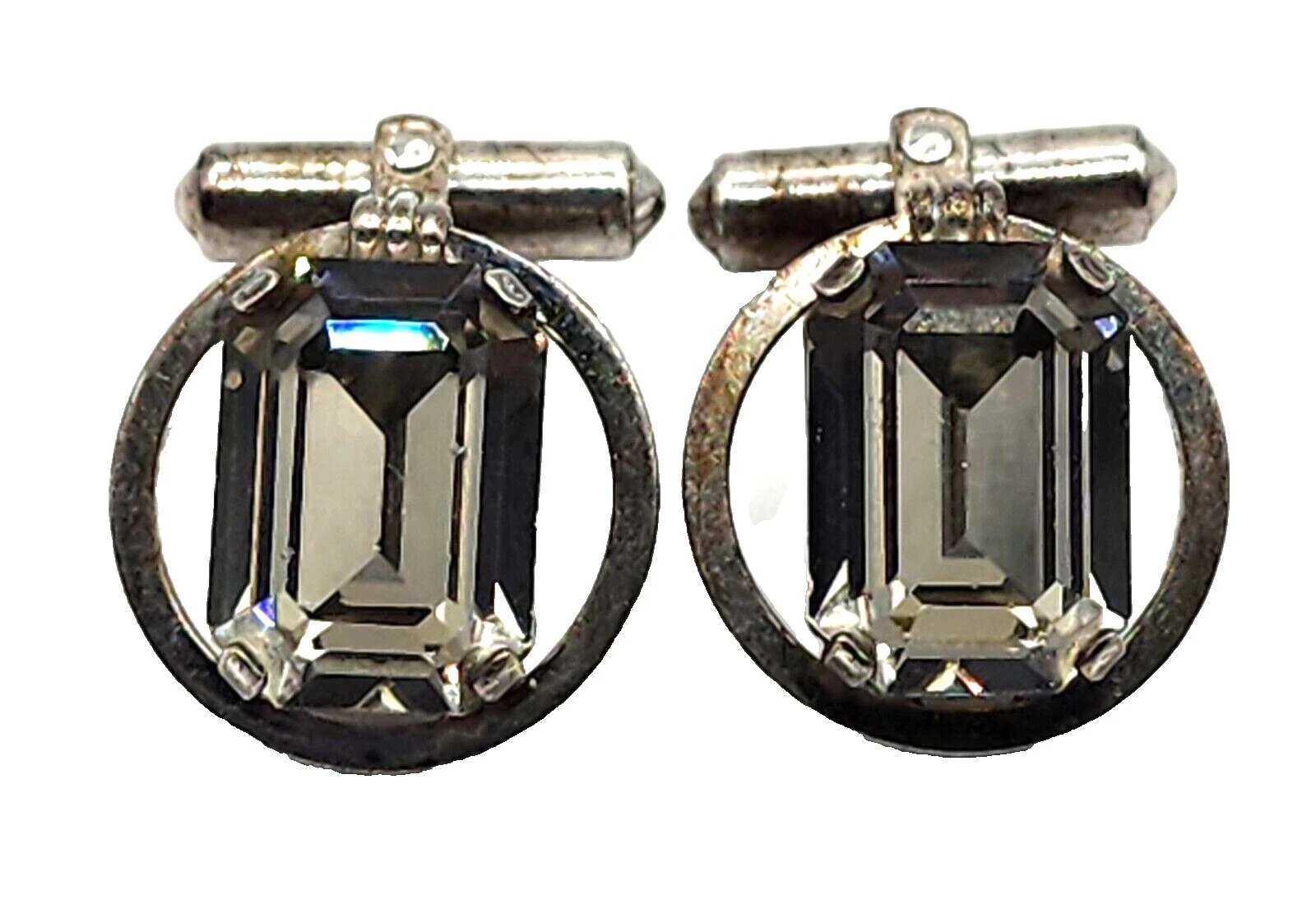 Gemelos de plata de ley Cristal para hombres