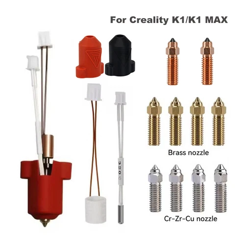 For Creality K1/K1 MAX Hotend Nozzle Ceramic Heating Block Kit 3D Printer lot