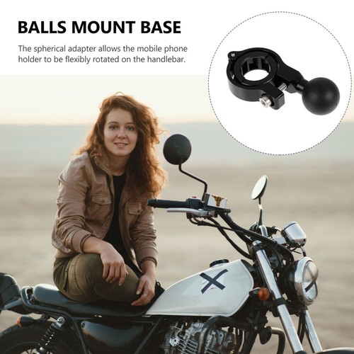 Bike Phone Mount Motorcycle Ball Head Bracket Handlebar Clamp Aluminum Alloy - Photo 8 sur 12