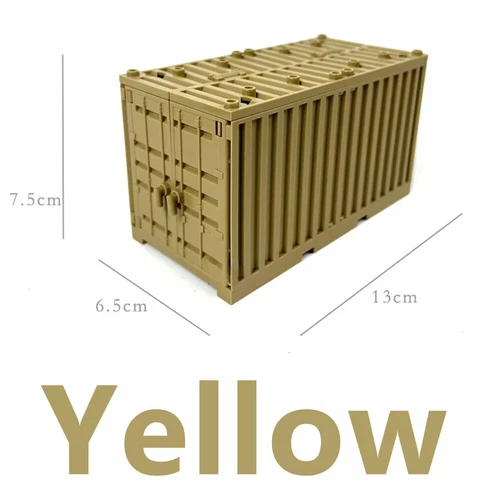 Nuevo contenedor de envío de carga para bloques de construcción de ladrillos de juguete mini figuras militares - Imagen 14 de 15