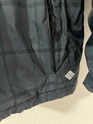 Columbia Omni Heat Ski Jacket Youth Blue Plaid Large 14/16 Omni