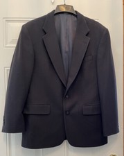 Oscar De La Renta Men  s Cashmere Blend Jacket Blazer Button Navy Blue 42R - Nice
