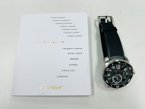Discount Cartier Calibre de Cartier Diver W7100056 3729 Mens Excellent A2883 - Picture 11 of 11