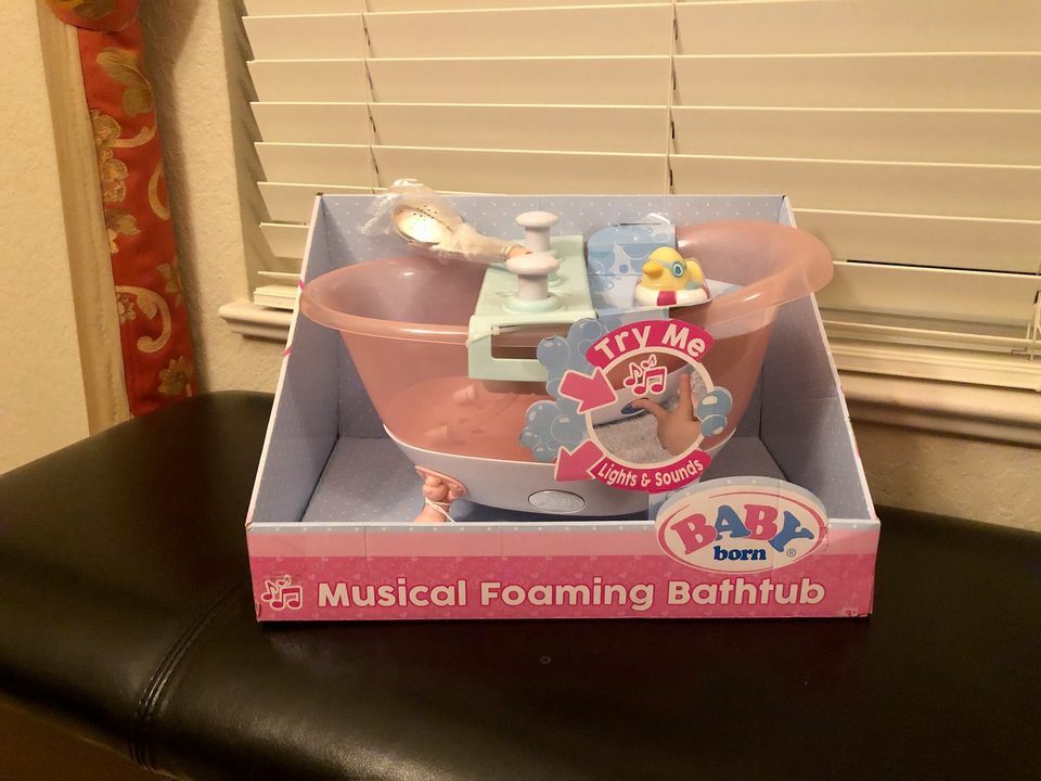 baby born musical foaming bathtub