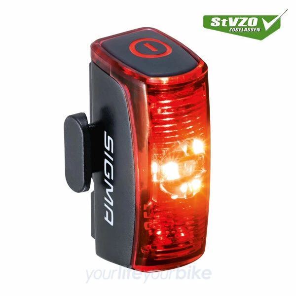 SIGMA INFINITY USB RÜCKLICHT AKKU ☚ LED FAHRRAD LAMPE LEUCHTE HINTERRAD STRAHLER - Bild 1 von 4