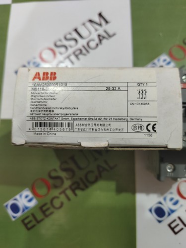 ABB MS116-32 MOTOR PROTECTION CIRCUIT BREAKER RANGE 25-32AMP FREE FAST SHIPPING - Picture 2 of 6